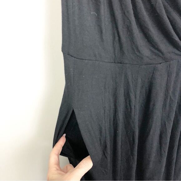 IISLI | NEW! Garbo Asymmetrical Black Mini Dress One Shoulder Women’s Size Small - Picture 4 of 8